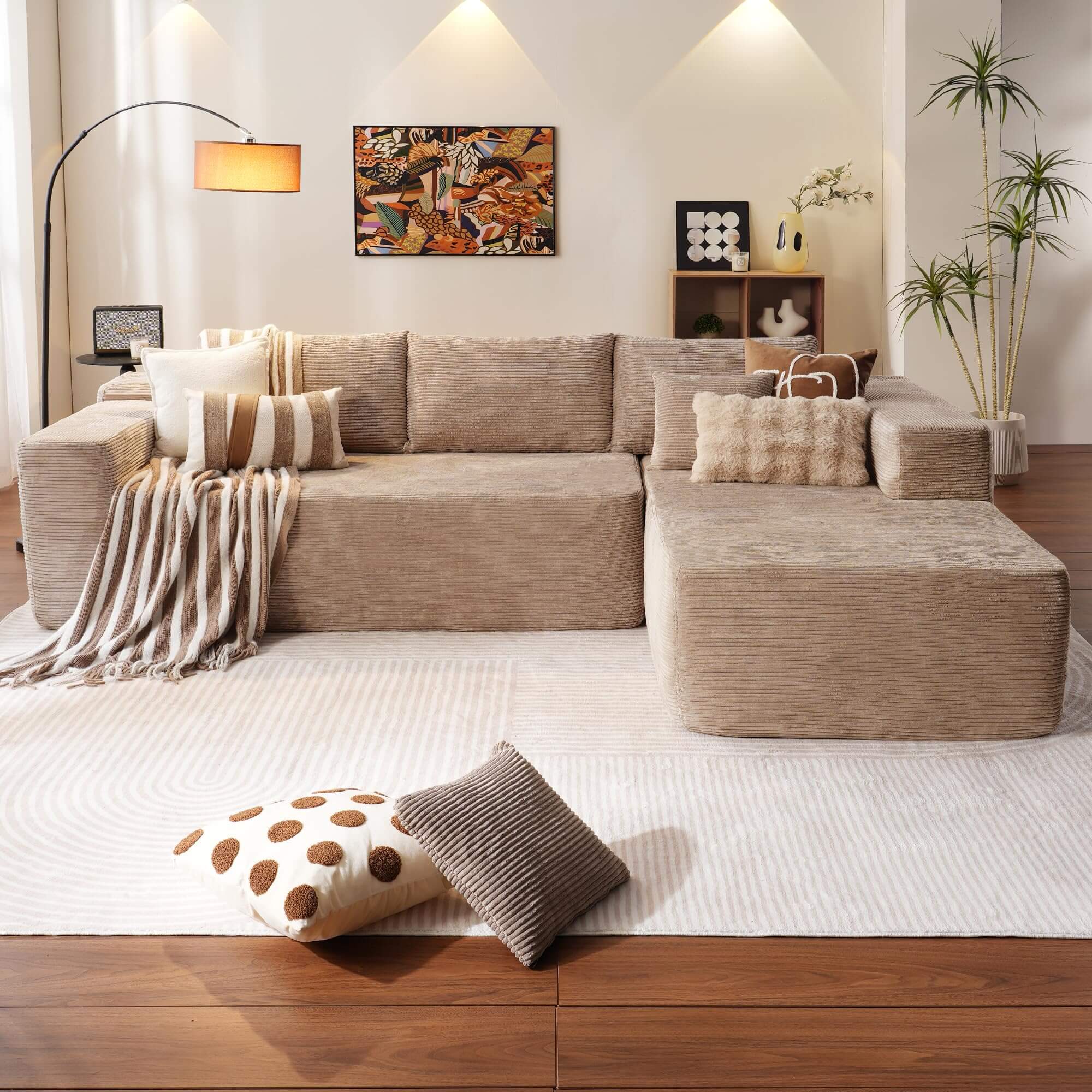 💥𝗟𝗶𝗺𝗶𝘁𝗲𝗱 𝗧𝗶𝗺𝗲 𝗢𝗳𝗳𝗲𝗿💖【Buy 2 Packages Shipping】L-Shaped Sectional Sofa Set
