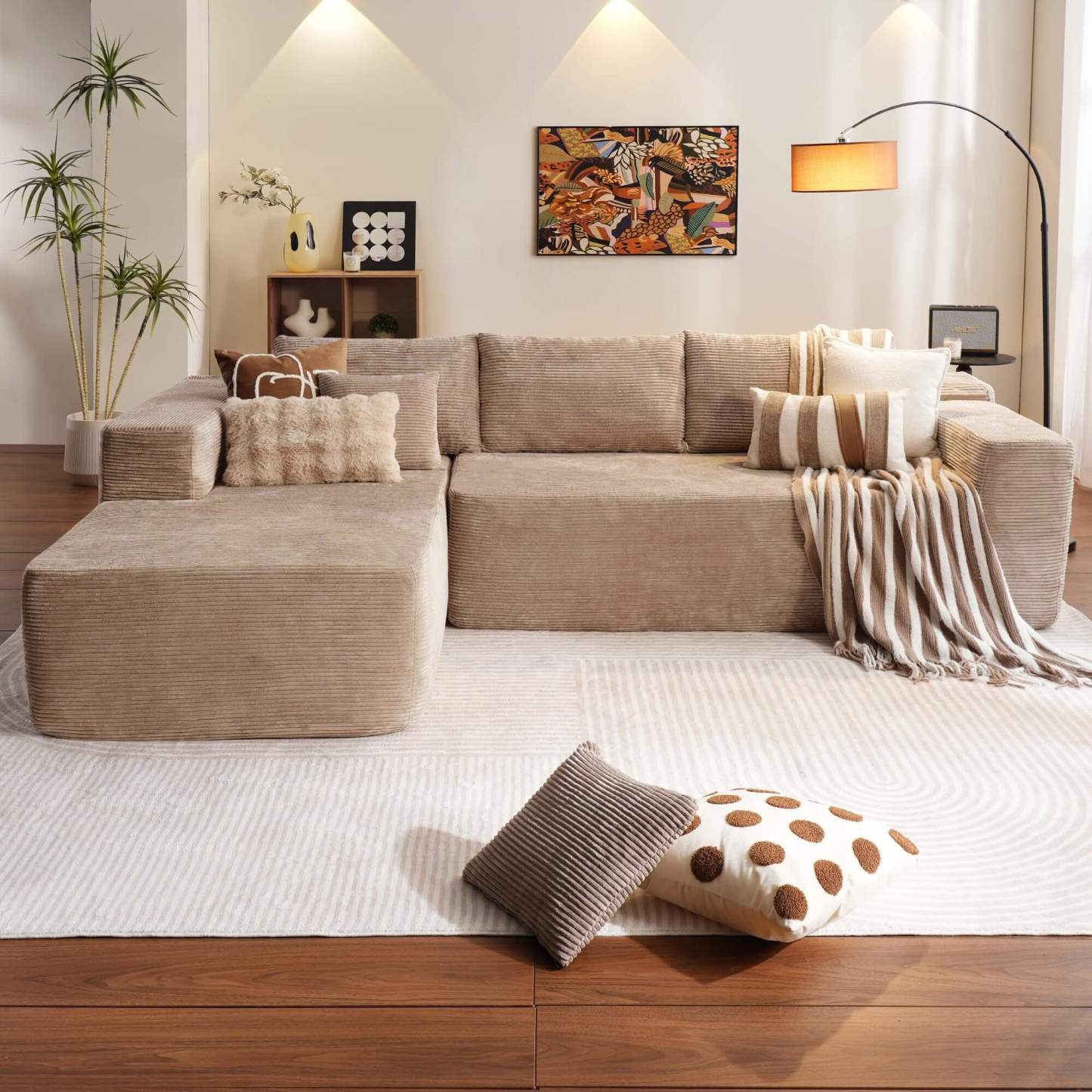 💥𝗟𝗶𝗺𝗶𝘁𝗲𝗱 𝗧𝗶𝗺𝗲 𝗢𝗳𝗳𝗲𝗿💖【Buy 2 Packages Shipping】L-Shaped Sectional Sofa Set