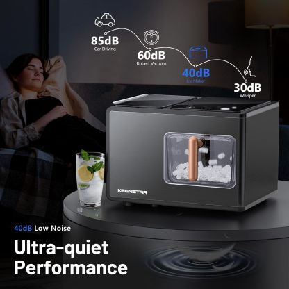 🛒🧊Ice Maker Countertop, 40lbs/24H