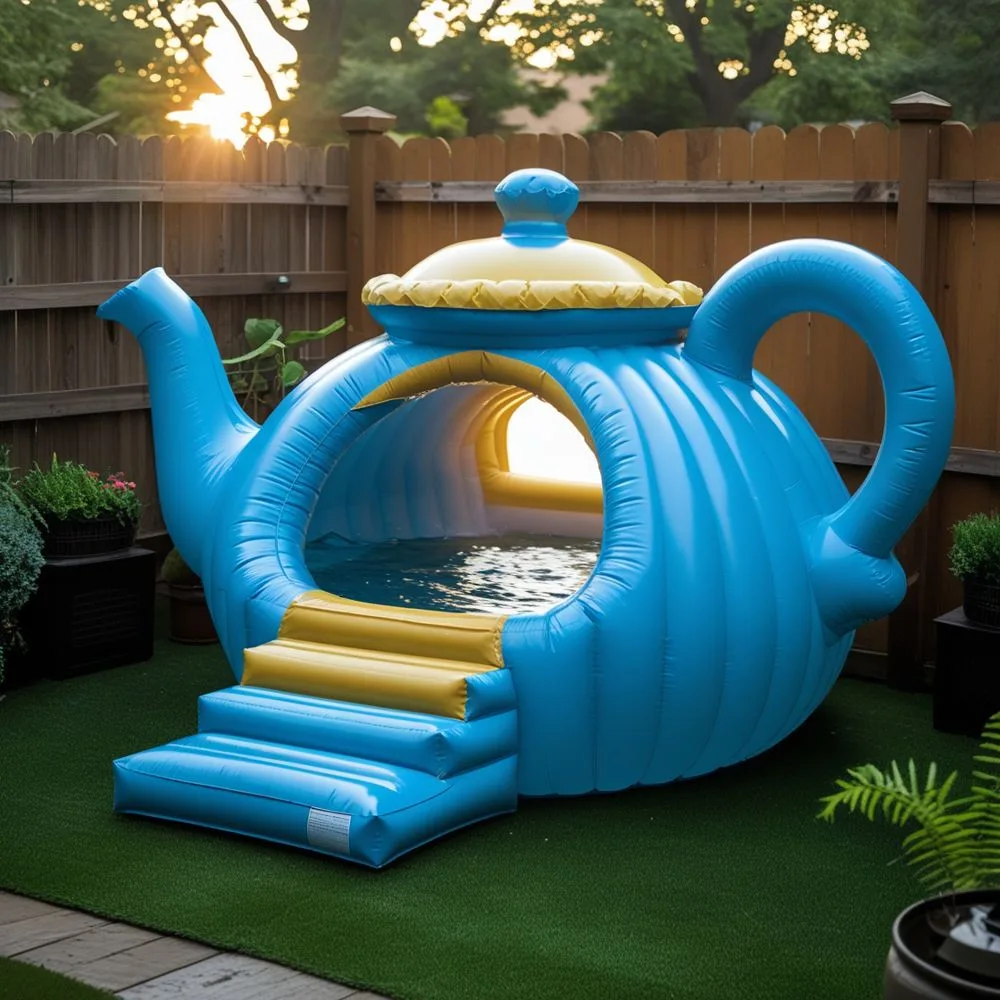 Giant Inflatable Tea Pot Pools