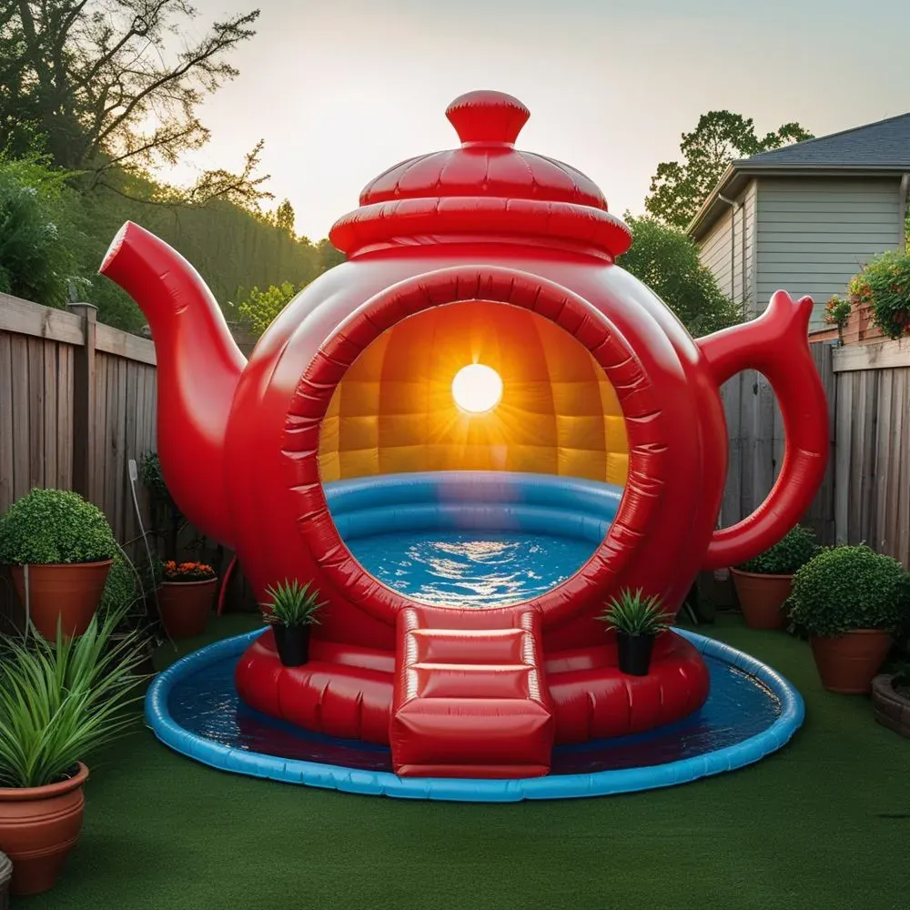 Giant Inflatable Tea Pot Pools