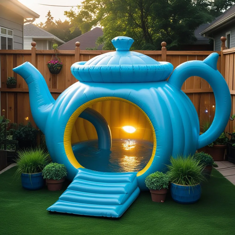 Giant Inflatable Tea Pot Pools