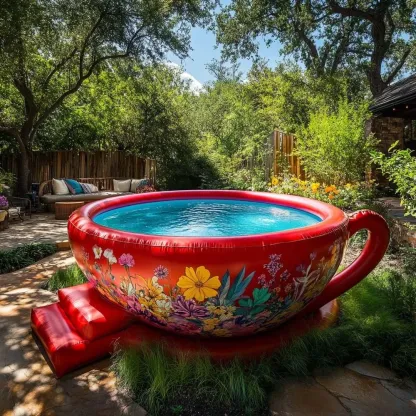 Inflatable Tea Cup Pool