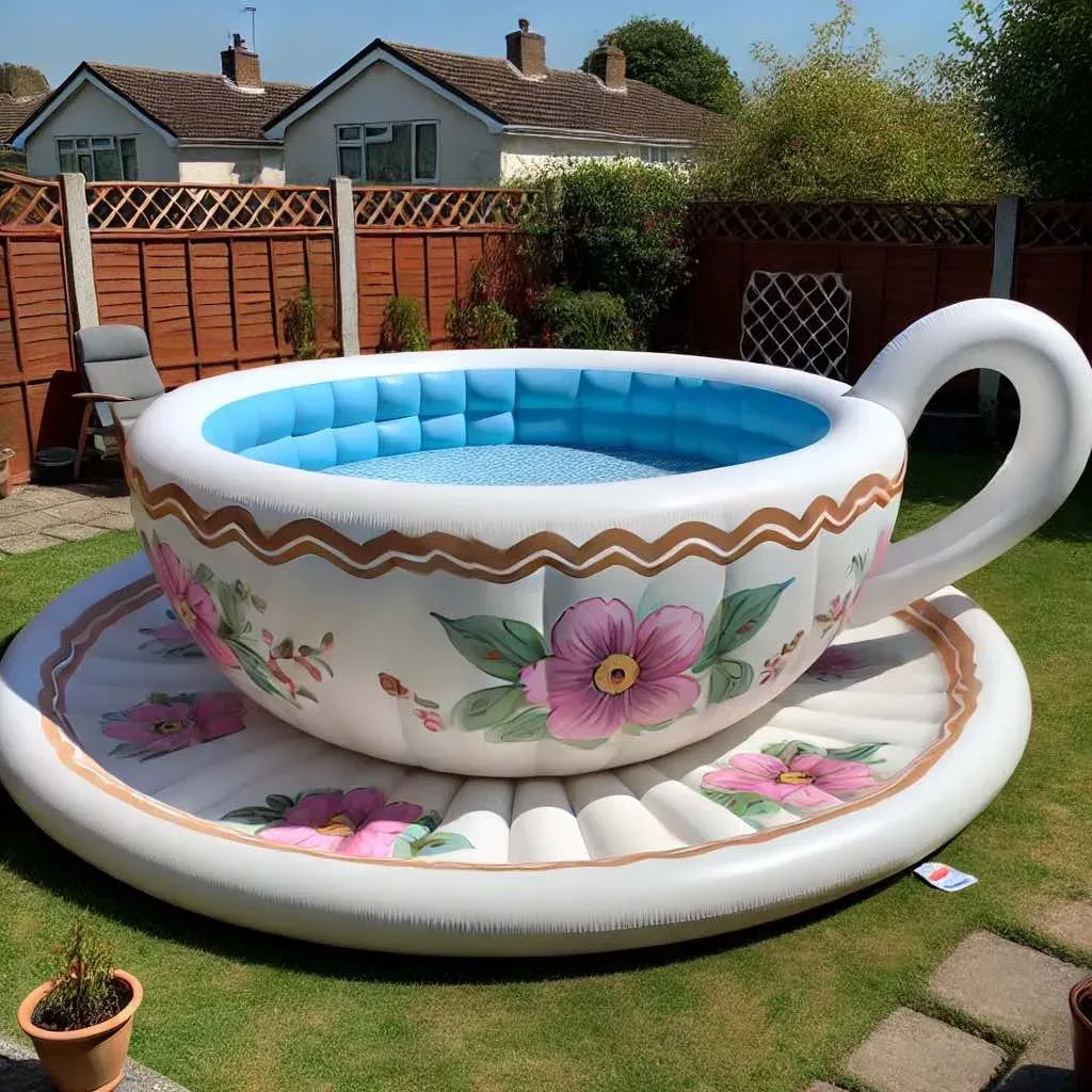 Inflatable Tea Cup Pool