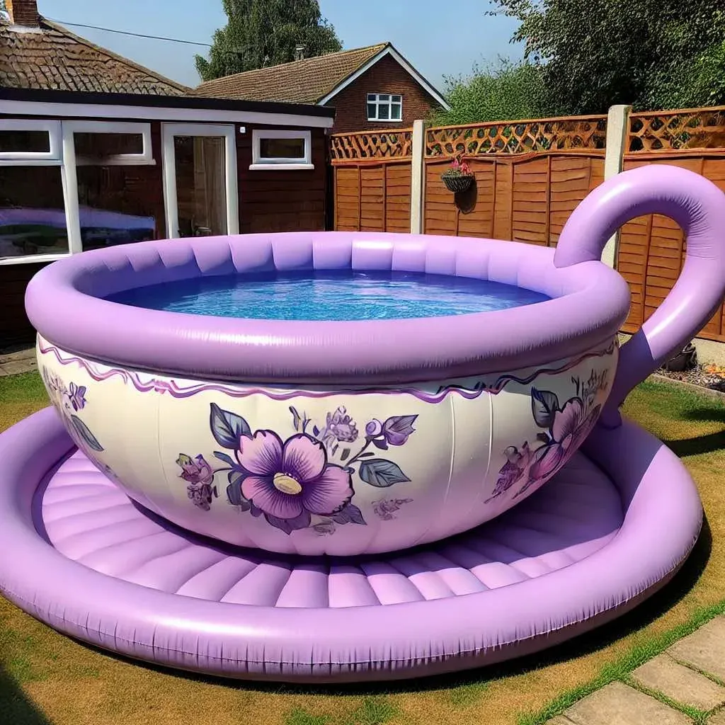 Inflatable Tea Cup Pool