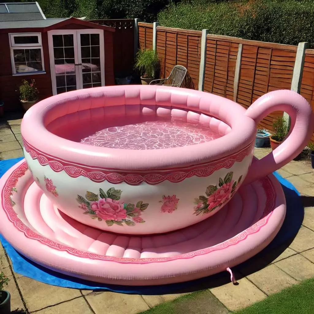 Inflatable Tea Cup Pool