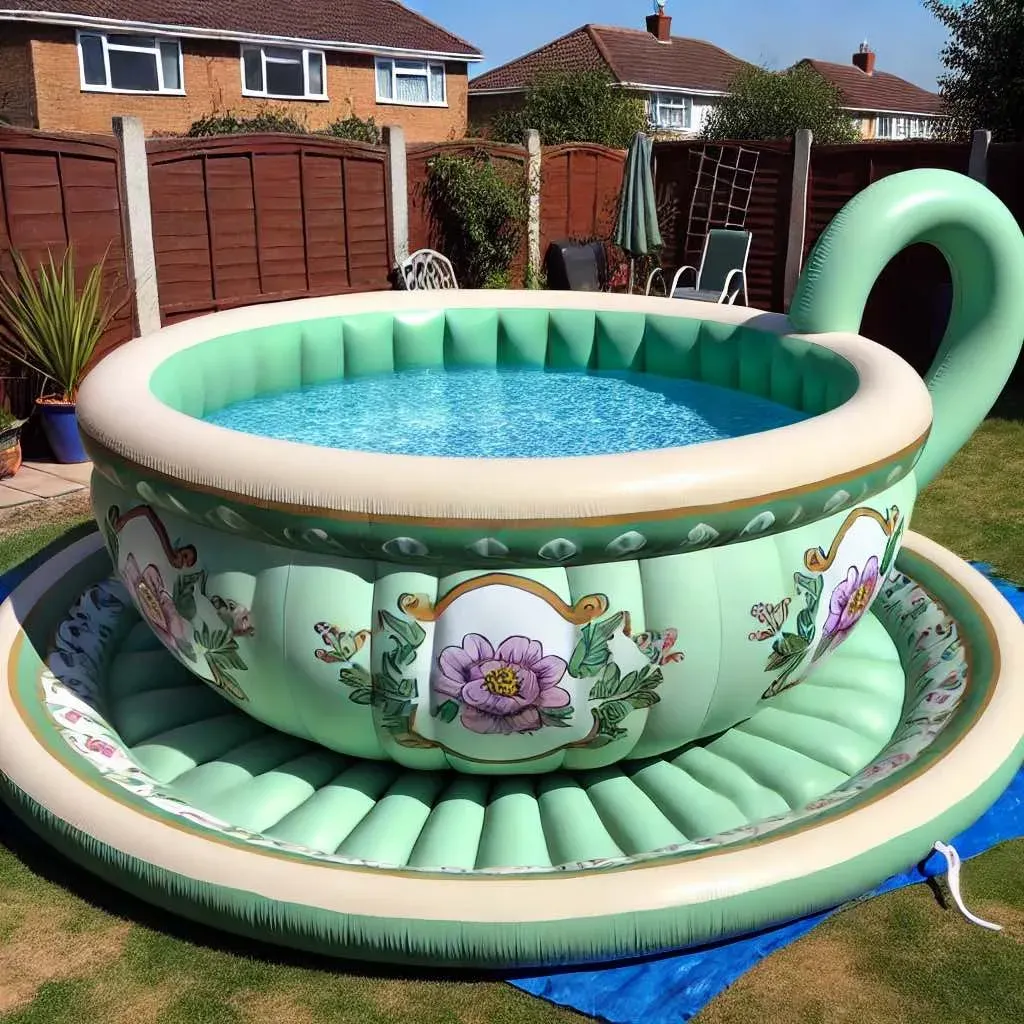 Inflatable Tea Cup Pool