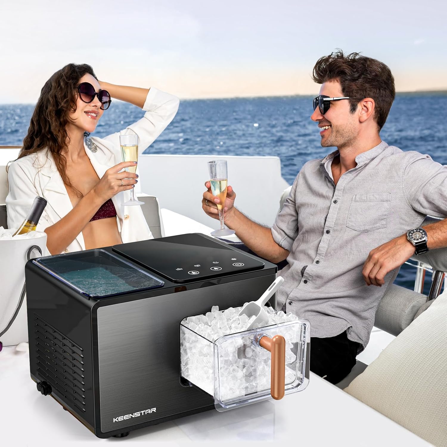 🛒🧊Ice Maker Countertop, 40lbs/24H