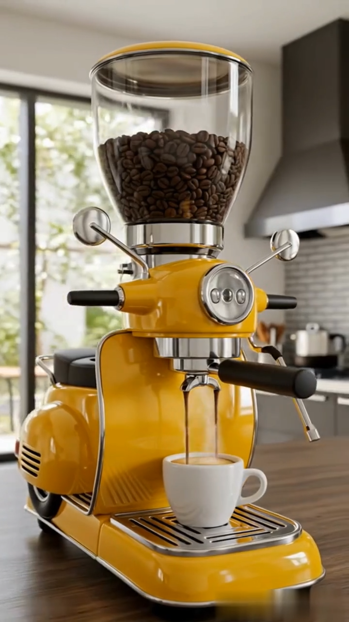 🔥Limited Time Offer💖Bold Design motorcycle Coffee Maker