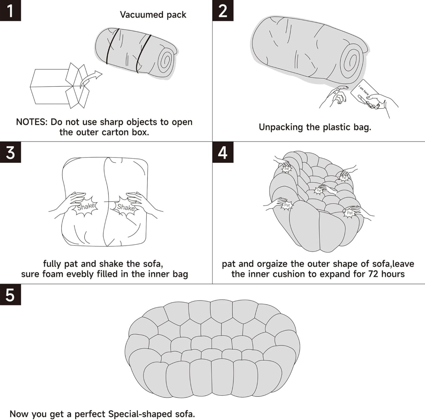 🎉74.8'' Modern Loveseat Sofa, 2 Seater Mesh Fabric Love Seat Floor Sofa