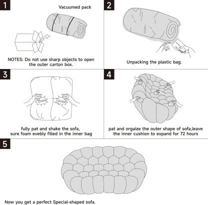 🎉74.8'' Modern Loveseat Sofa, 2 Seater Mesh Fabric Love Seat Floor Sofa