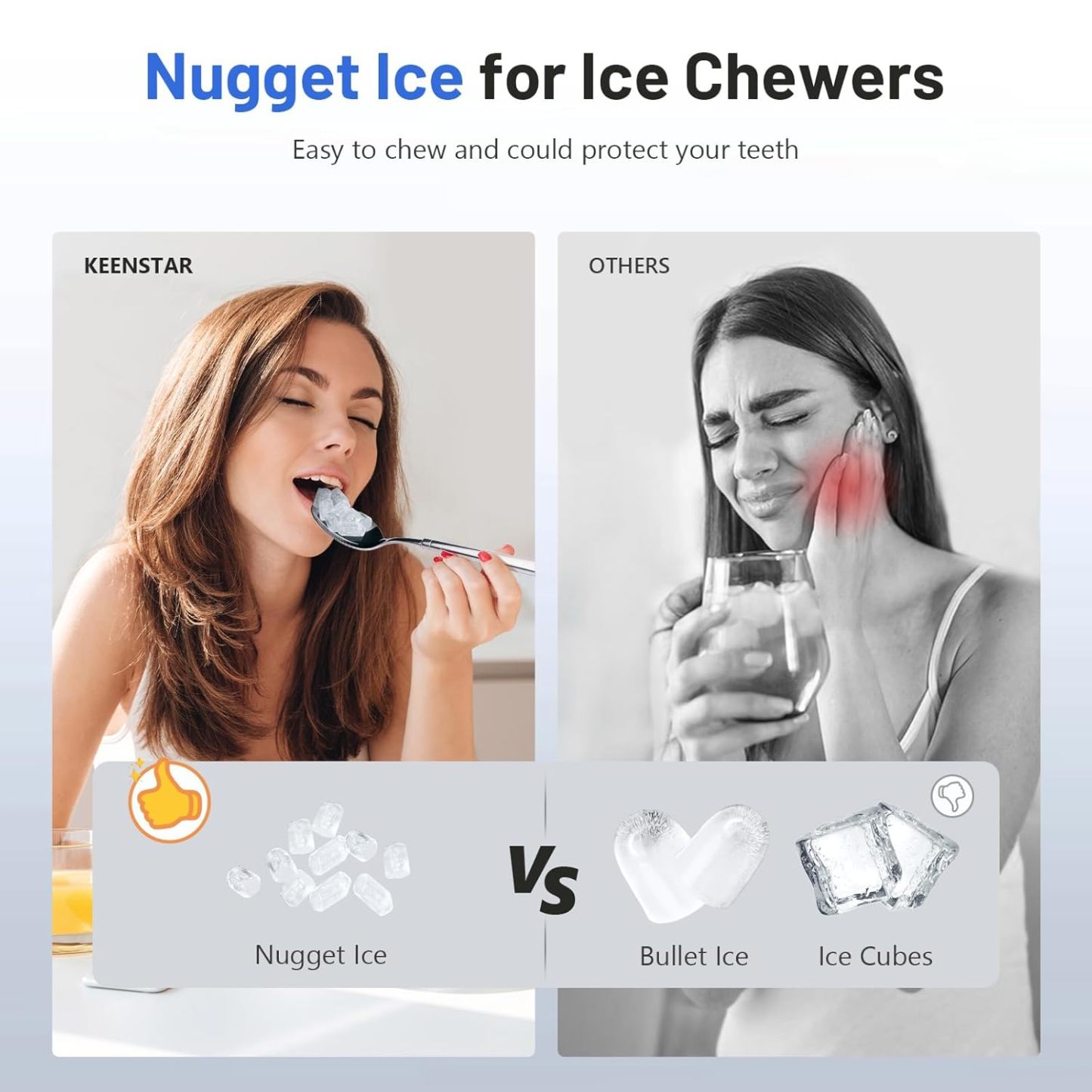 🛒🧊Ice Maker Countertop, 40lbs/24H