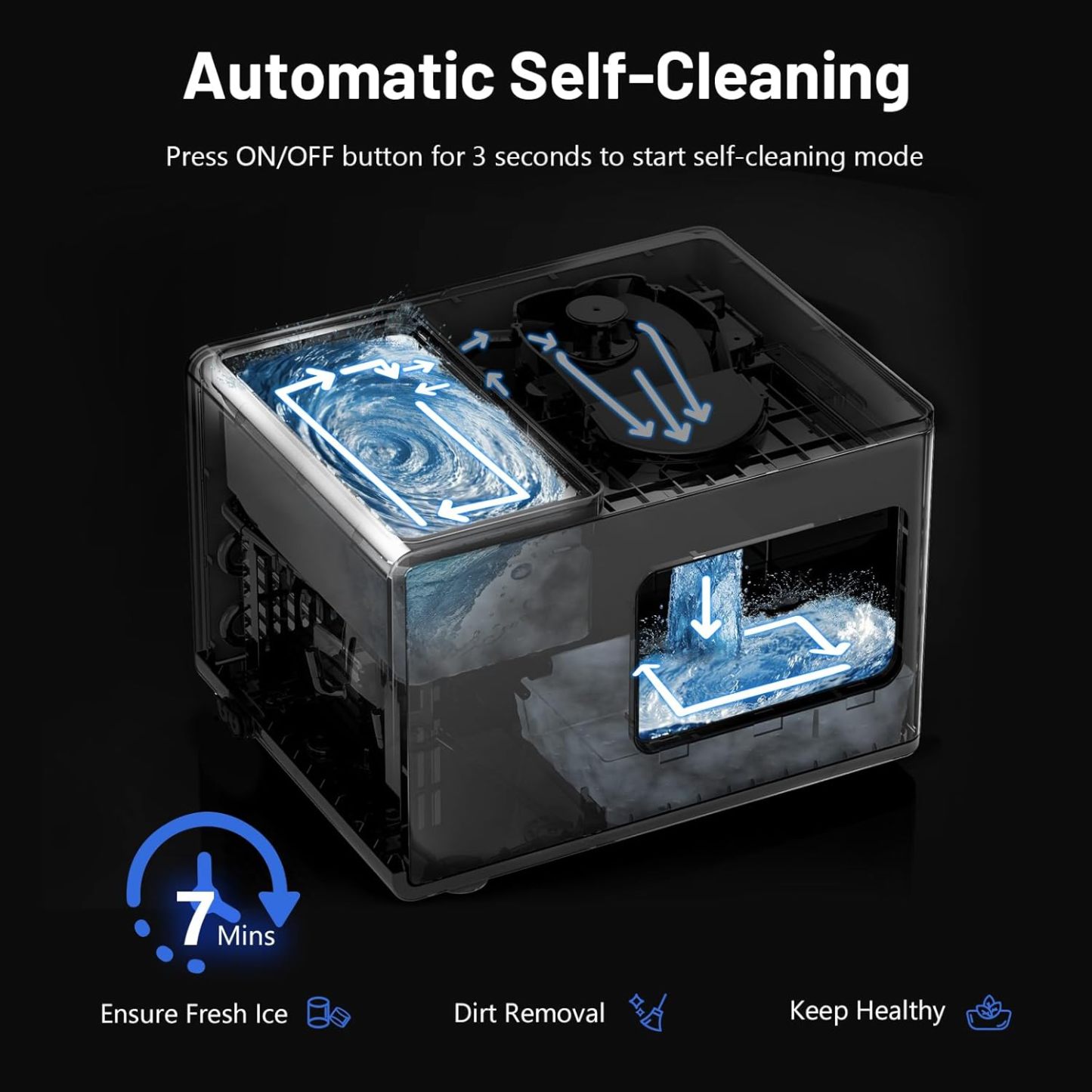 🛒🧊Ice Maker Countertop, 40lbs/24H