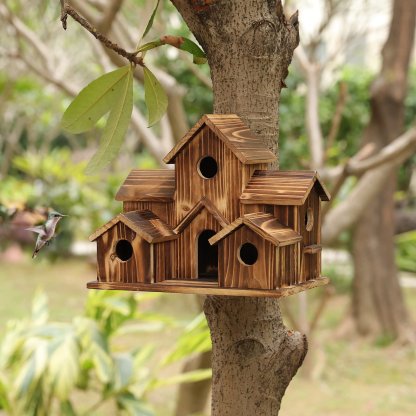 🔥Hot Sale -48% Off✨Handmade Wood Natural Feeder Decor