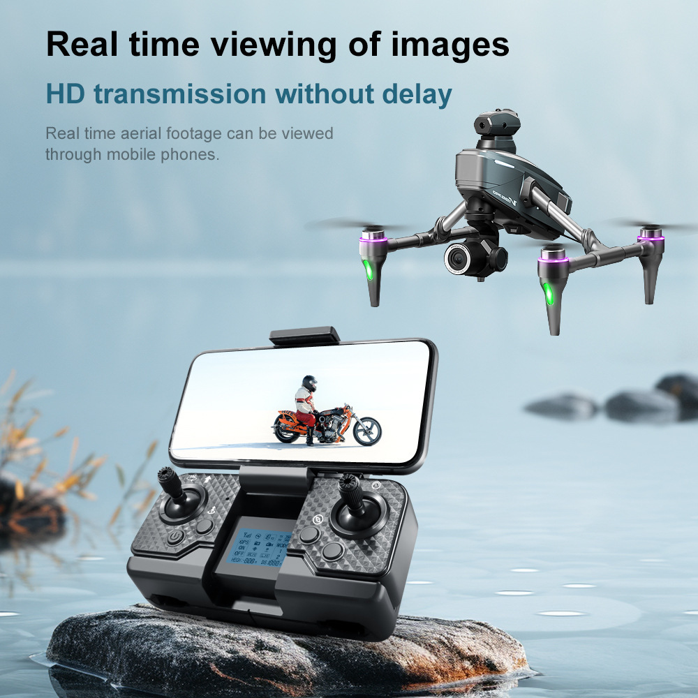 Drone with 8K camera for adults, v196 rc quadcopter with auto return, follow me, brushless motor, circular flight, waypoint, altitude hold, headless mode, 28 minutes long flight time!!