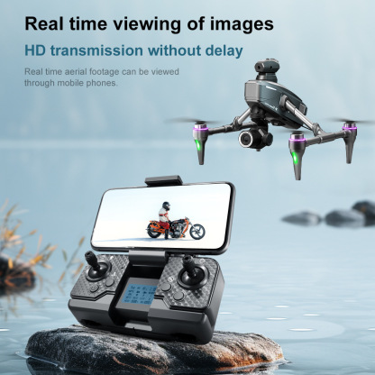 Drone with 8K camera for adults, v196 rc quadcopter with auto return, follow me, brushless motor, circular flight, waypoint, altitude hold, headless mode, 28 minutes long flight time!!
