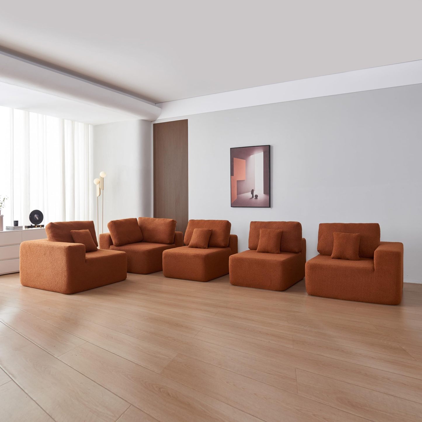 💥Limited time offer💖5 Seater L Shape Lambswool Sherpa Sofa💤