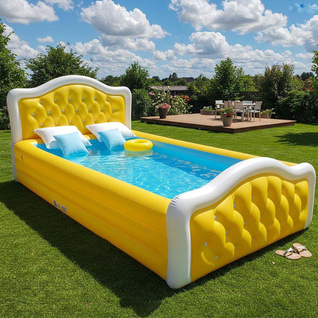 Giant Inflatable Bed Pool