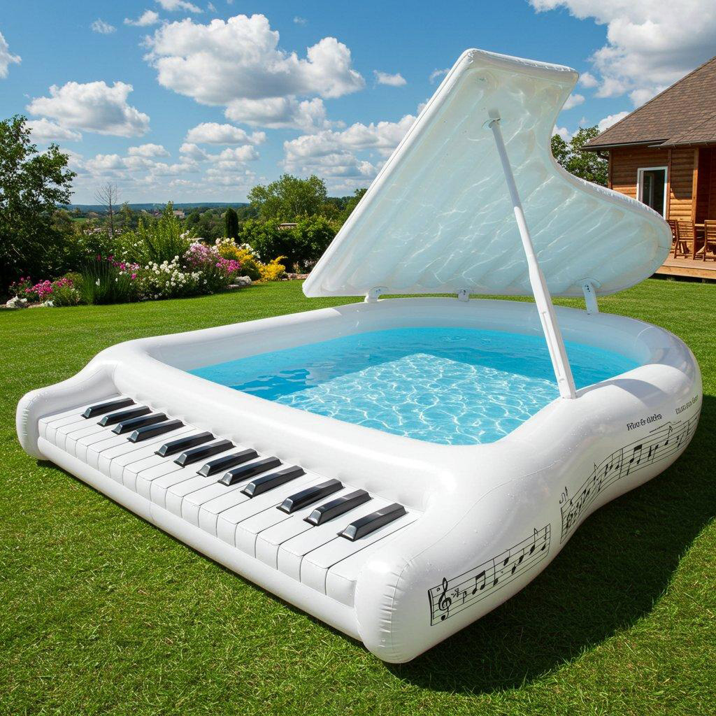 Inflatable Piano Pool: The Ultimate Fun Floating Water Accessory for Summer