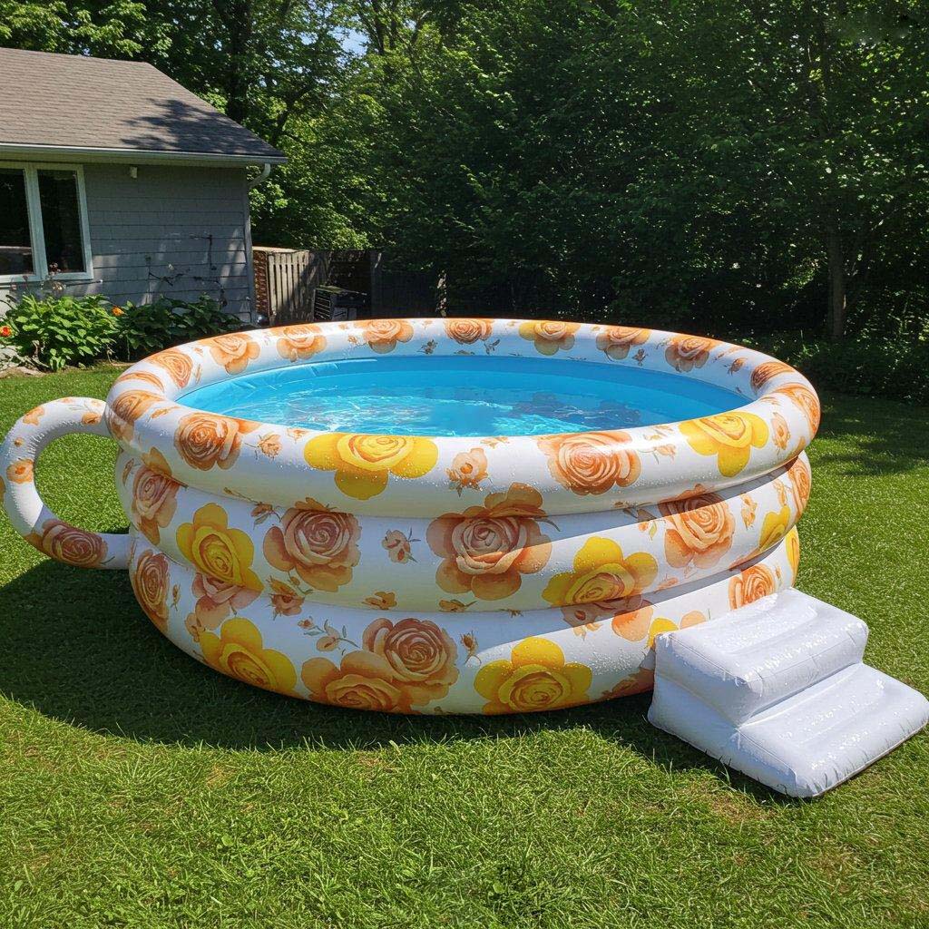 Inflatable Tea Cup Pool