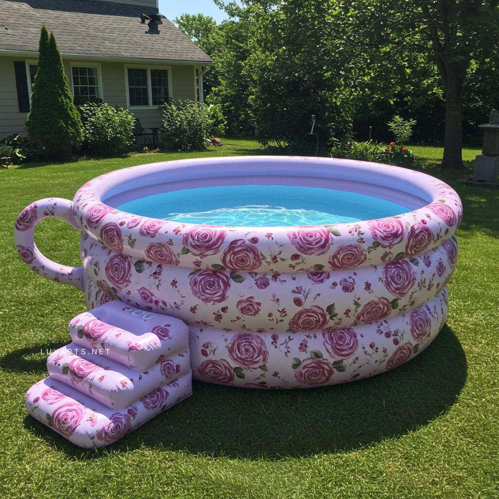 Inflatable Tea Cup Pool