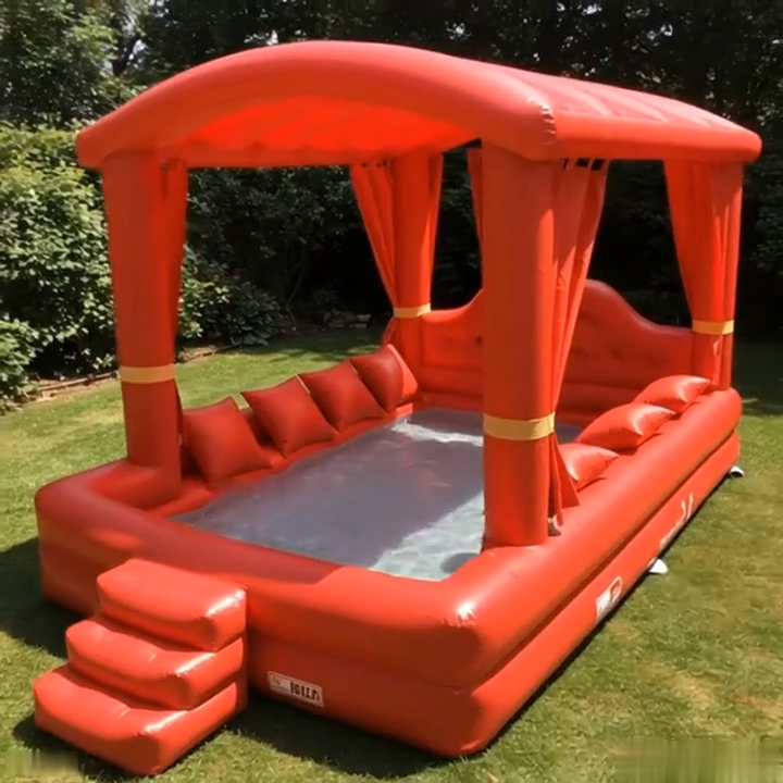 Giant Inflatable Bed Pool With shed