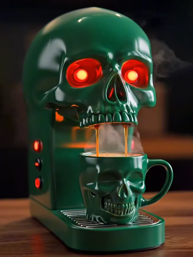 🔥Limited Time Offer💖Skull Coffee Makers（Includes skeleton coffee cup）