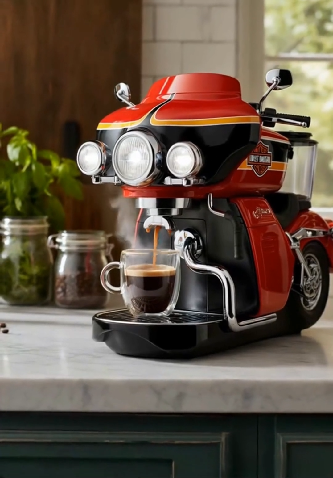 Clearance Sale🔥Limited Time Offer💖High-performance Motorcycle Coffee Maker | Bold Design for Motorcycle Lovers’ Mornings
