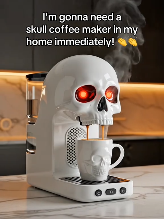 Clearance Sale🔥Limited Time Offer💖Skull Coffee Makers（Includes skeleton coffee cup）