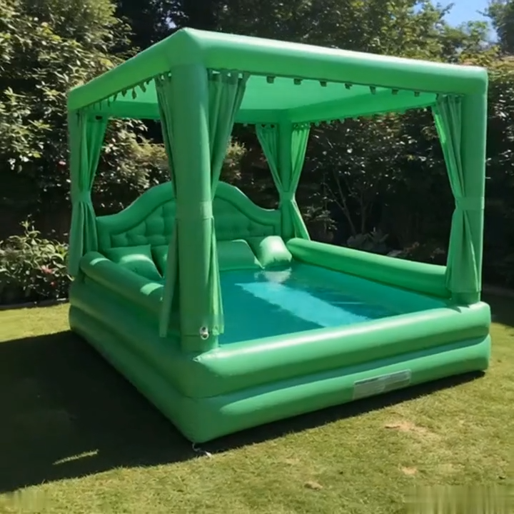Giant Inflatable Bed Pool With shed