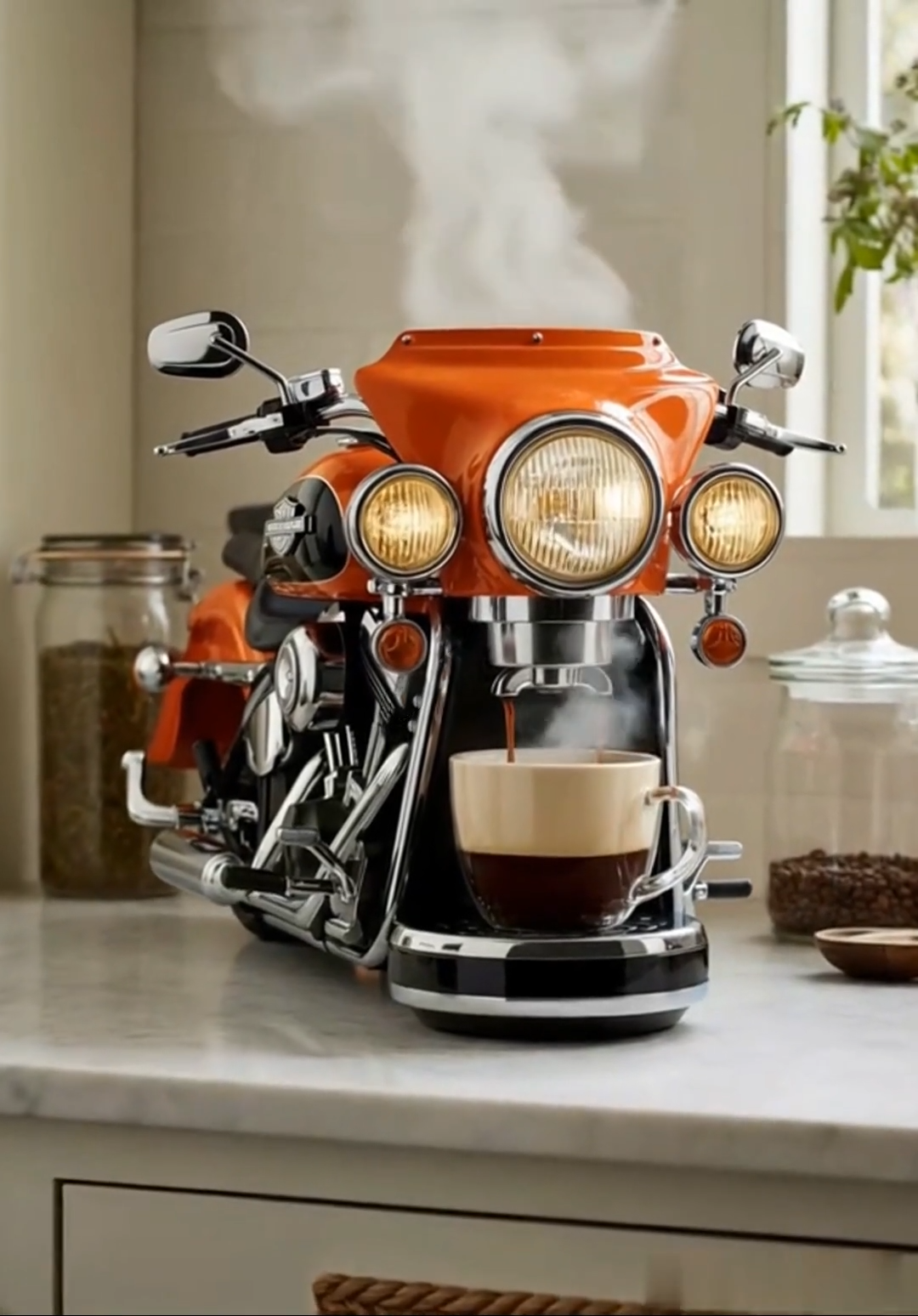 Clearance Sale🔥Limited Time Offer💖High-performance Motorcycle Coffee Maker | Bold Design for Motorcycle Lovers’ Mornings