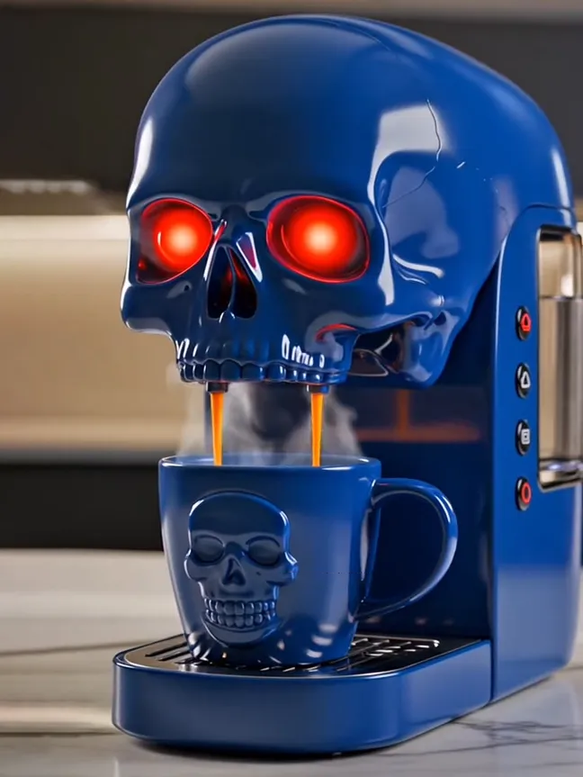 🔥Limited Time Offer💖Skull Coffee Makers（Includes skeleton coffee cup）