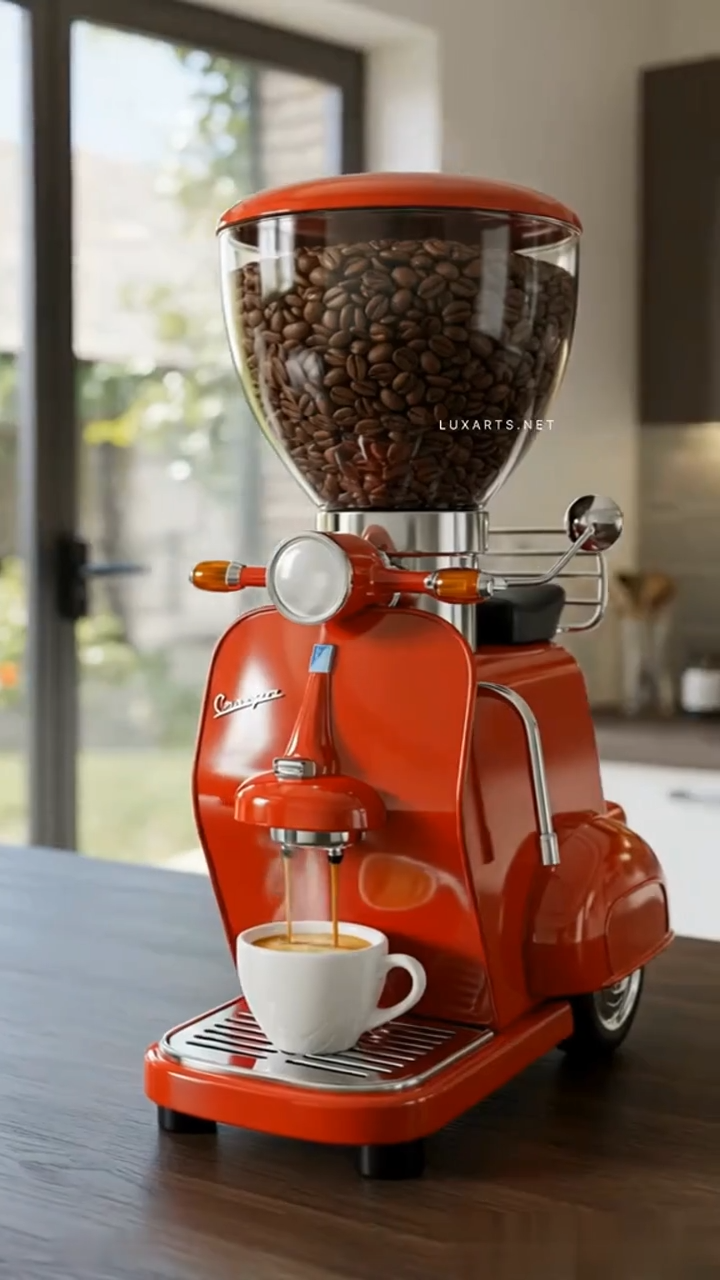 🔥Limited Time Offer💖Bold Design motorcycle Coffee Maker