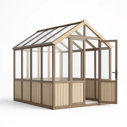 Serre en bois et verre trempé 250x200x210 cm