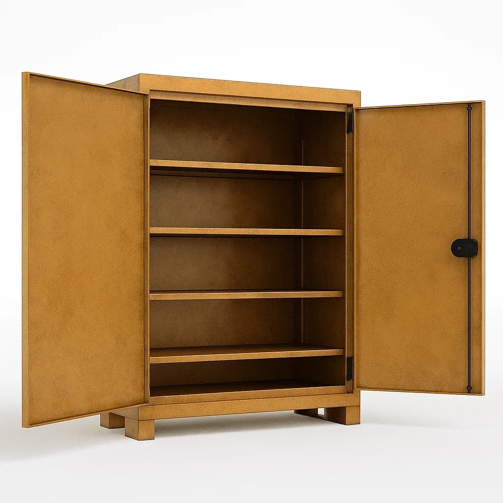 Armoire de garage en bois avec 2 portes