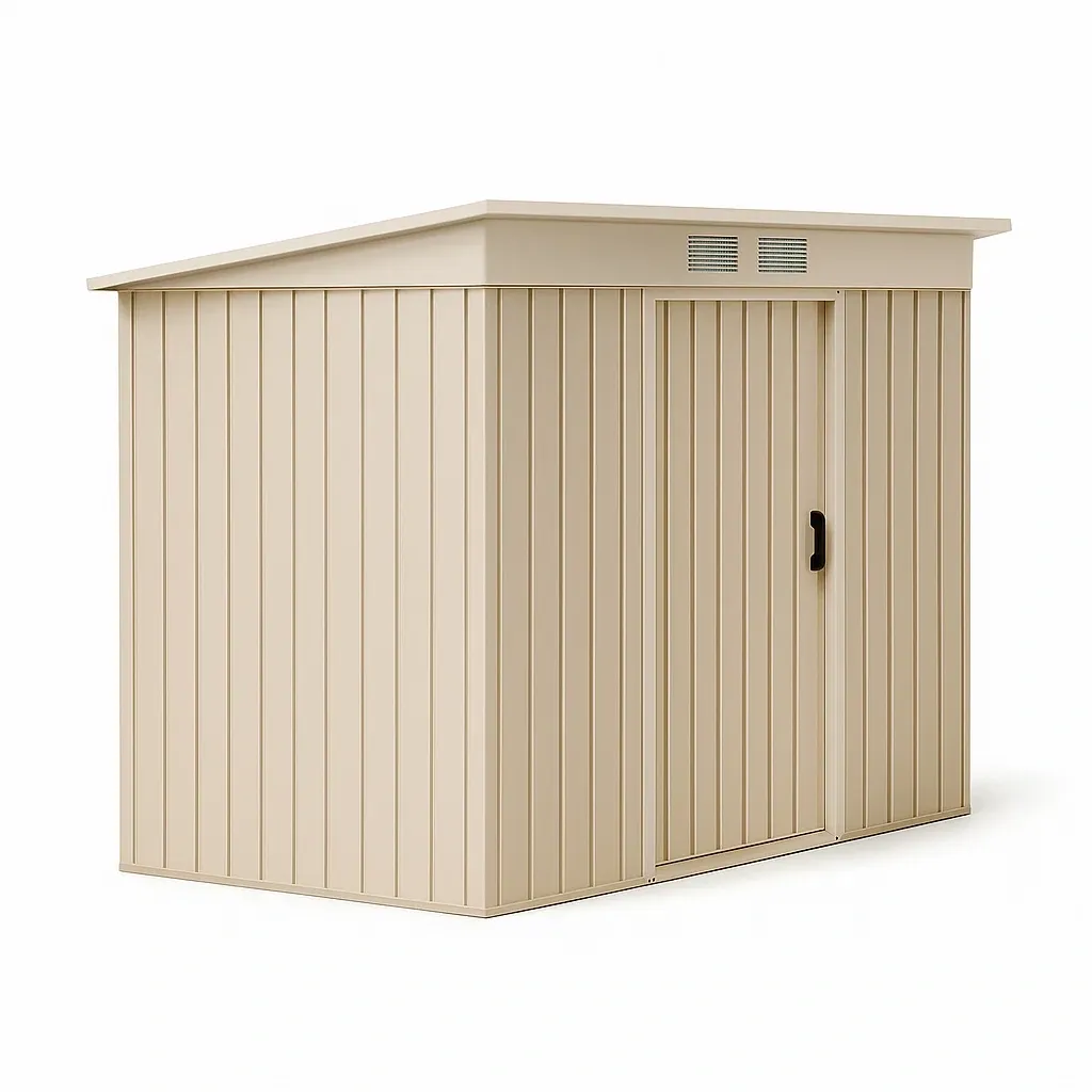 Abri d'outil en acier galvanisé beige 200x150x180 cm
