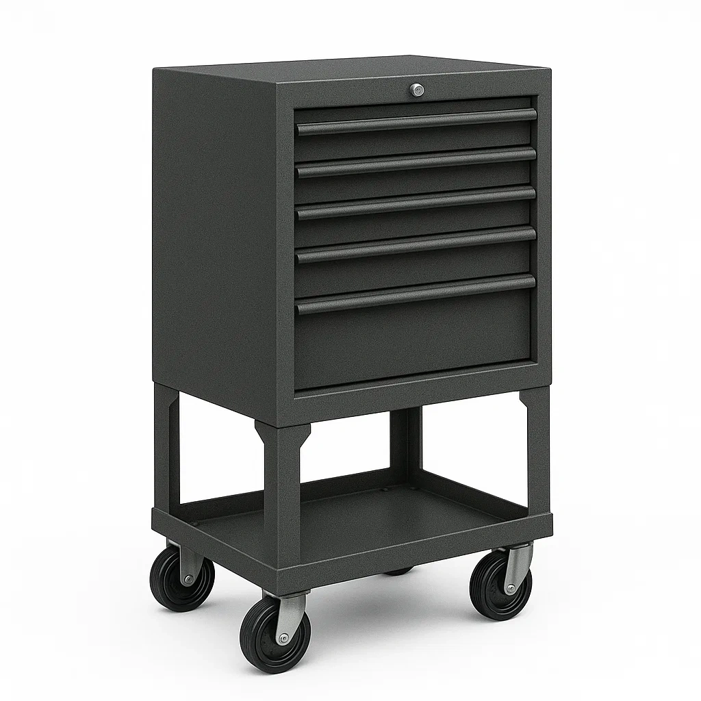 Armoire à outil en métal gris