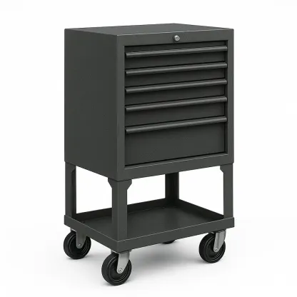 Armoire à outil en métal gris