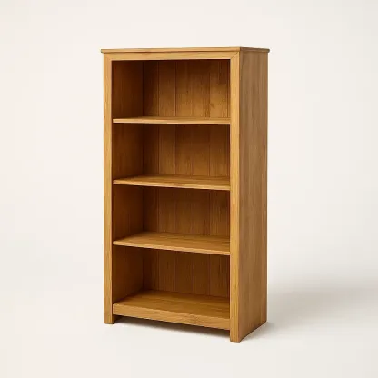 Étagère de rangement en bois 4 étagères 120x60x30 cm