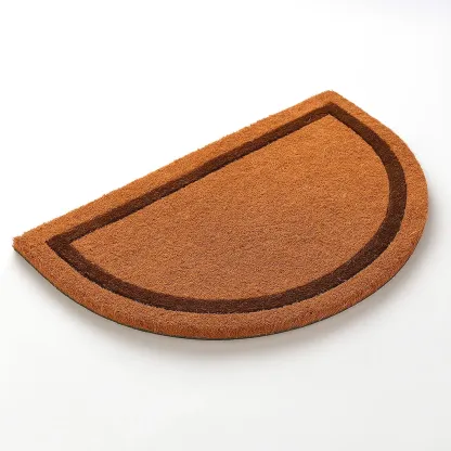 Tapis d'entrée en fibre de coco marron 75x45 cm