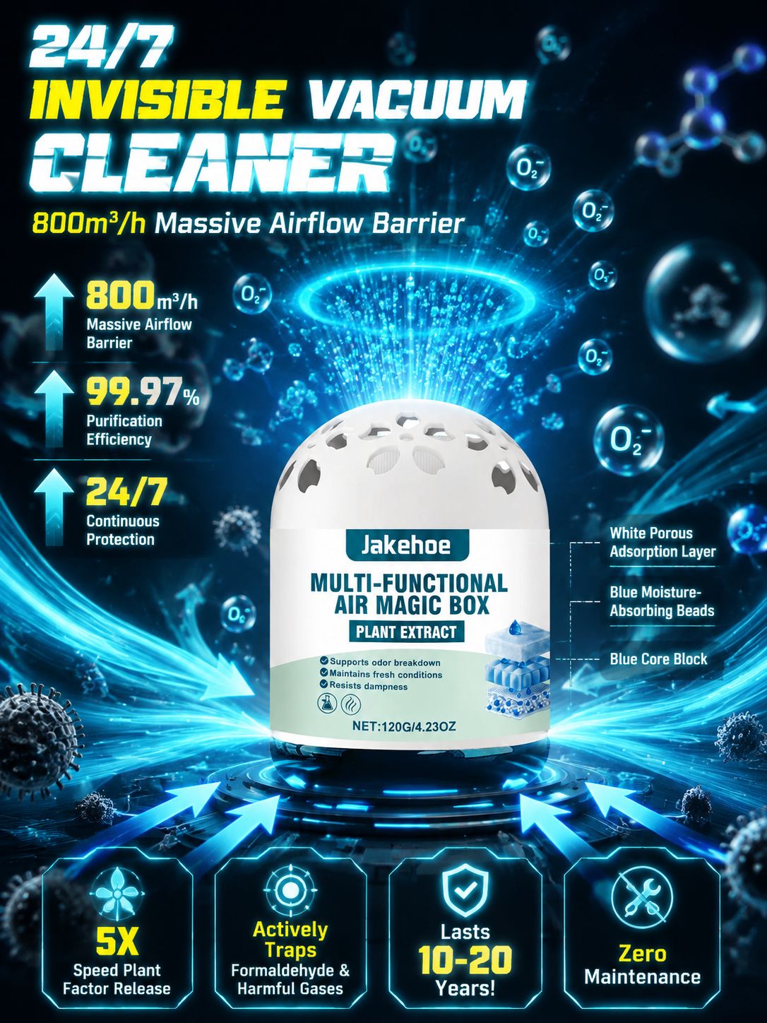 [Air Purification Wonder] The Silent Dust-Busting Vacuum Magic Box