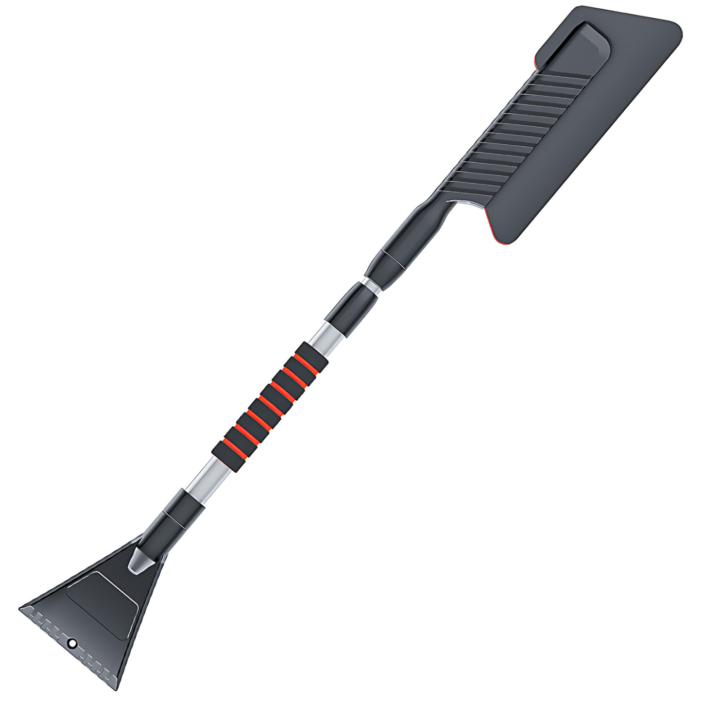 Telescoping 3-in-1 Car Snow Brush & Scraper - Scratch-Free EVA Head for Winter Vehicle Snow/Ice Removal