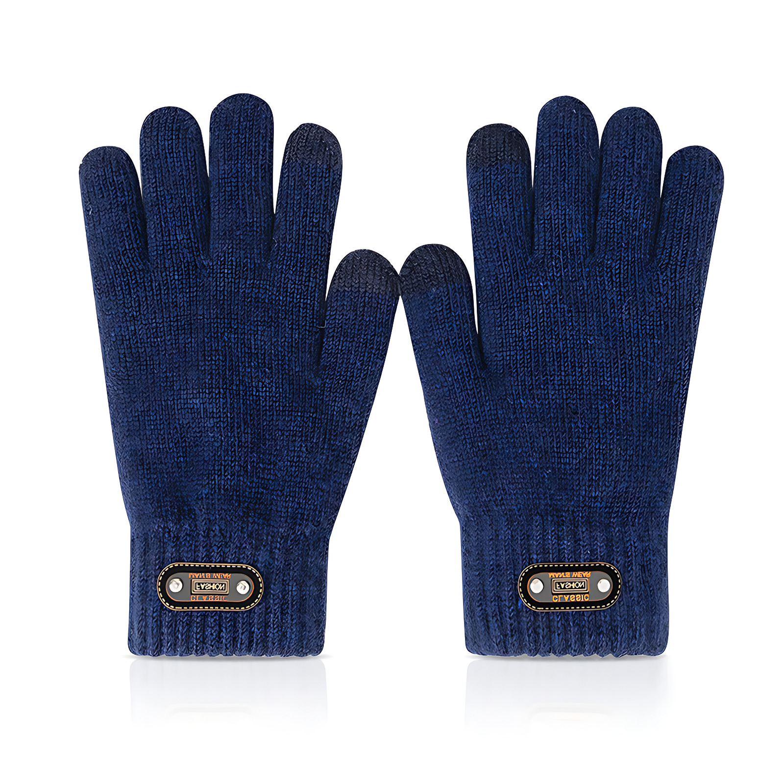 Wool-Blend Fleece-Lined Touchscreen Knit Gloves – Winter Warmth & Daily Comfort