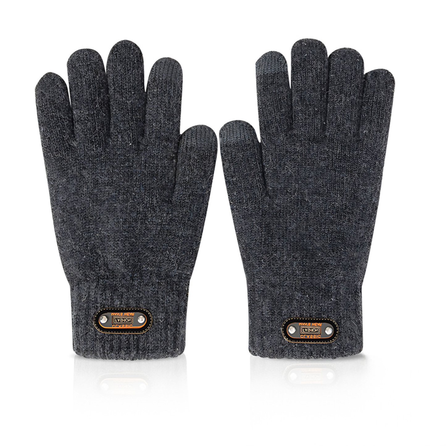 Wool-Blend Fleece-Lined Touchscreen Knit Gloves – Winter Warmth & Daily Comfort