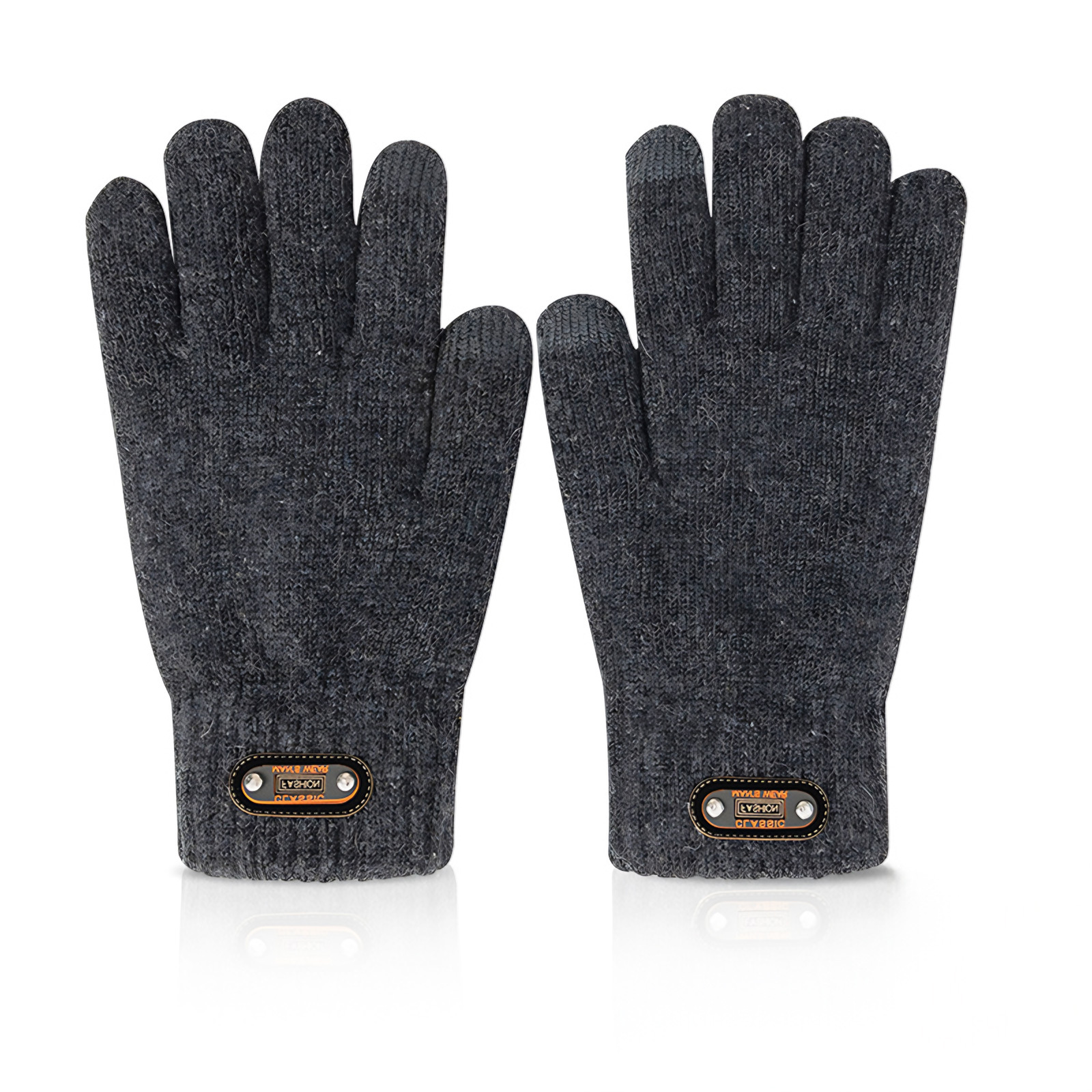 Wool-Blend Fleece-Lined Touchscreen Knit Gloves – Winter Warmth & Daily Comfort