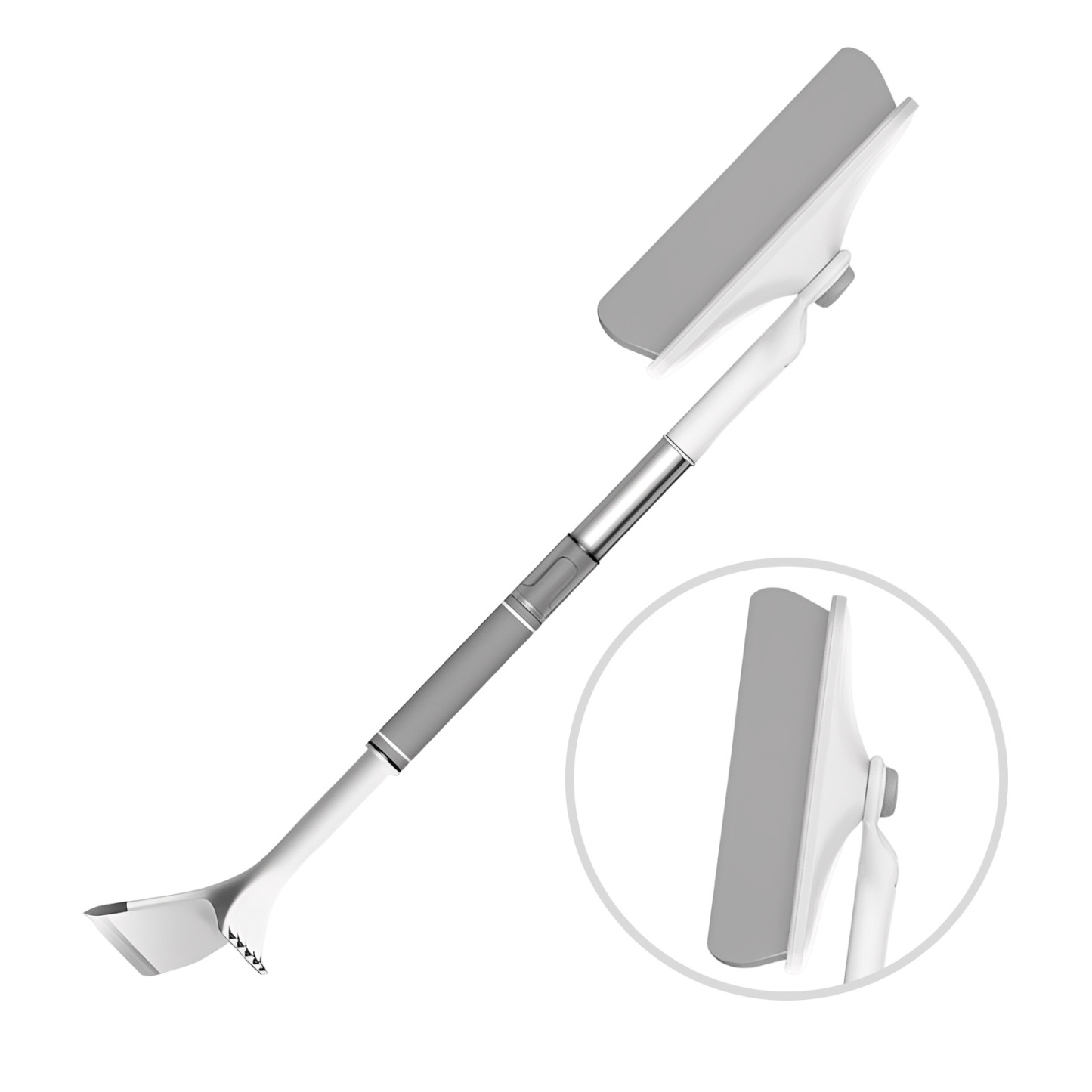 3-in-1 Telescopic Car Snow Removal Tool - Soft Sponge Head Snow Brush & Ice Scraper