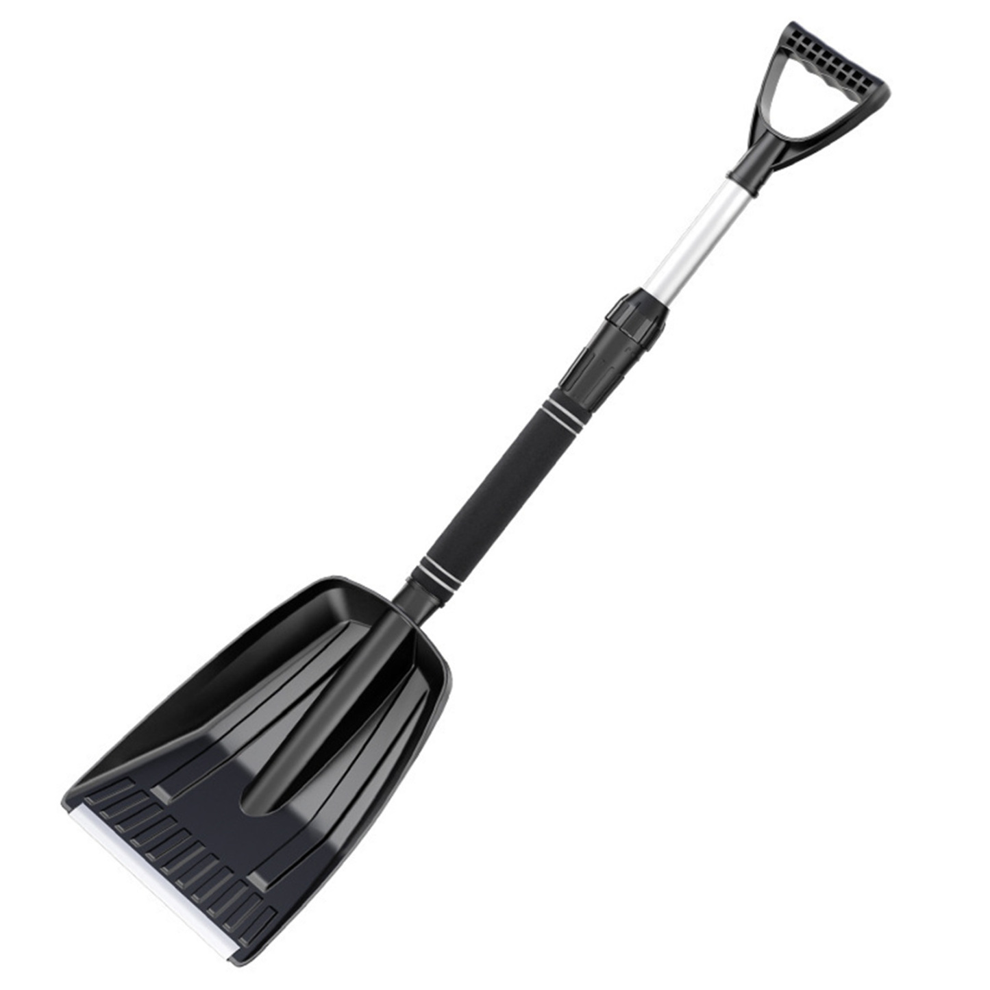 Telescopic Car Snow Shovel - Detachable PP Material with EVA Non-Slip Handle
