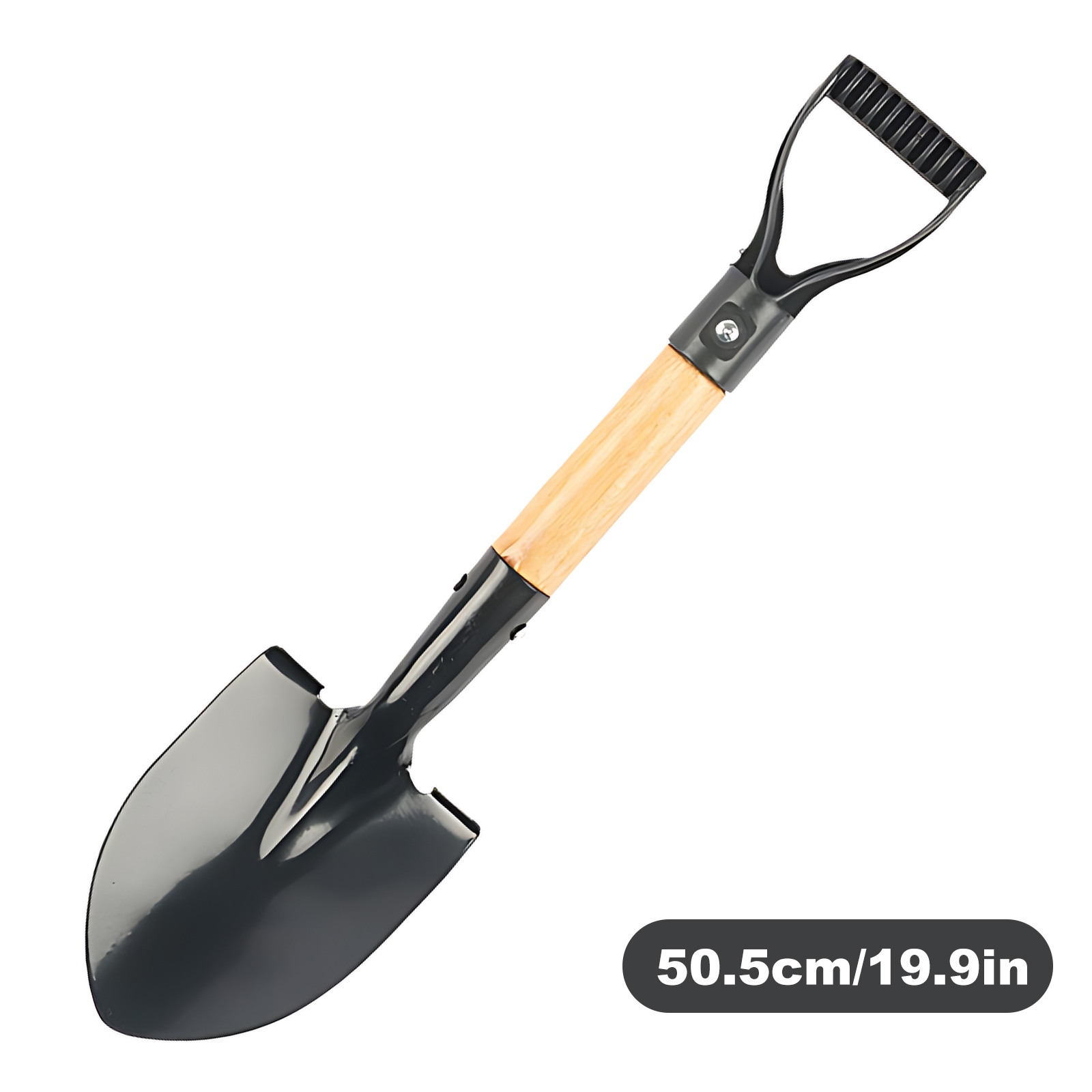 Mini Manganese Steel Shovel - Wooden Handle for Kids Snow Shoveling, Gardening & Outdoor Play