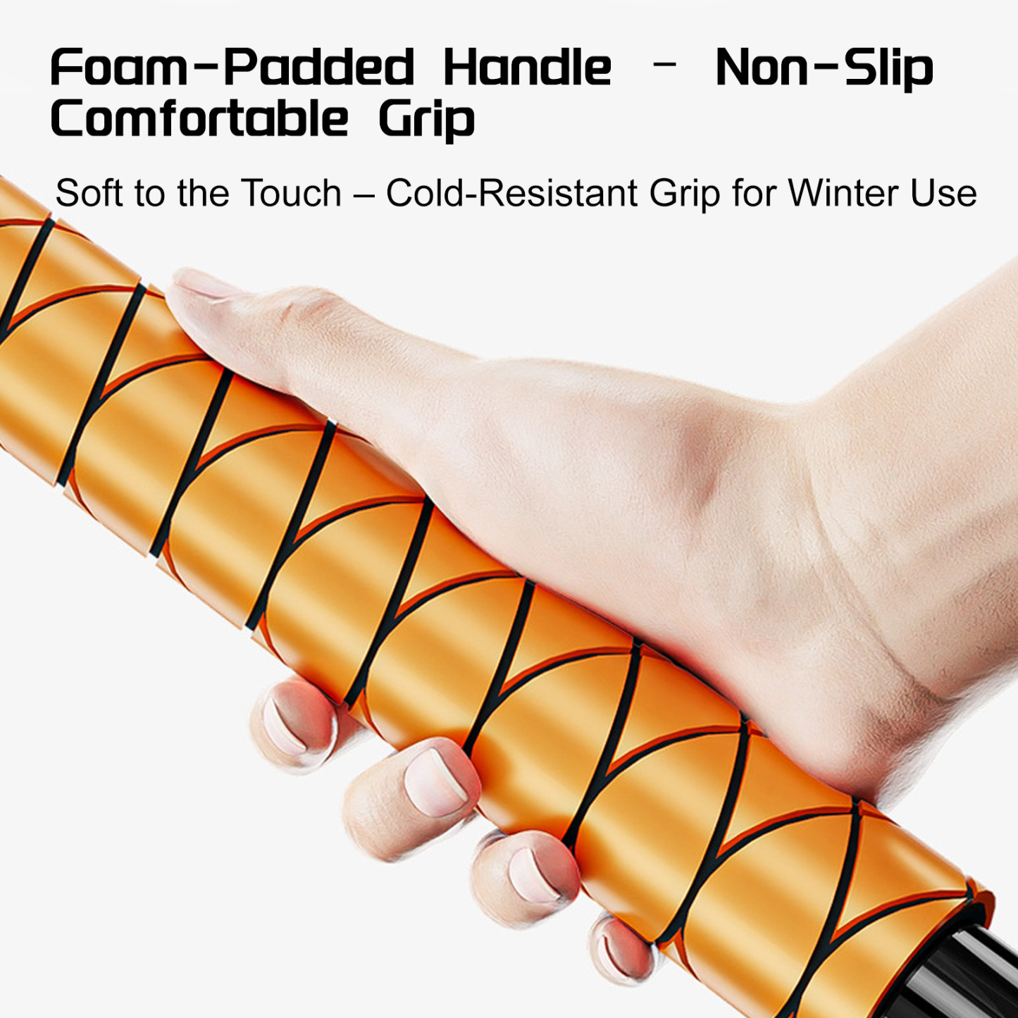 3-in-1 Telescoping Car Snow Brush & Scraper - Rotatable, Scratch-Free Winter Snow/Ice Removal Tool