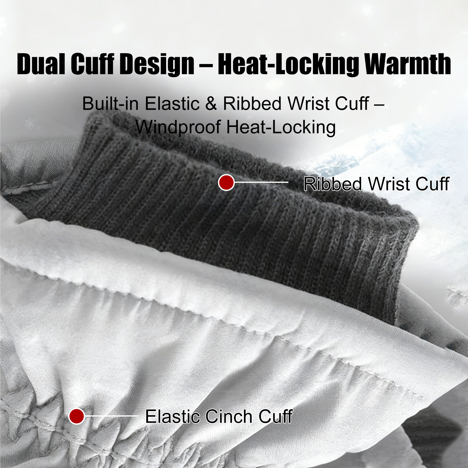 4-Layer Thermal Winter Gloves - Waterproof Touchscreen Gloves for Cold Weather